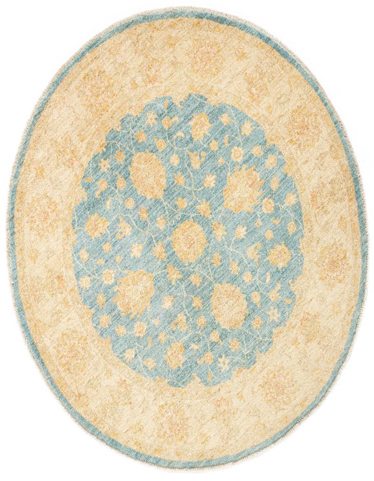 Detail image of 4' 11 x 4' 11 Kaizar Wool Round Rug