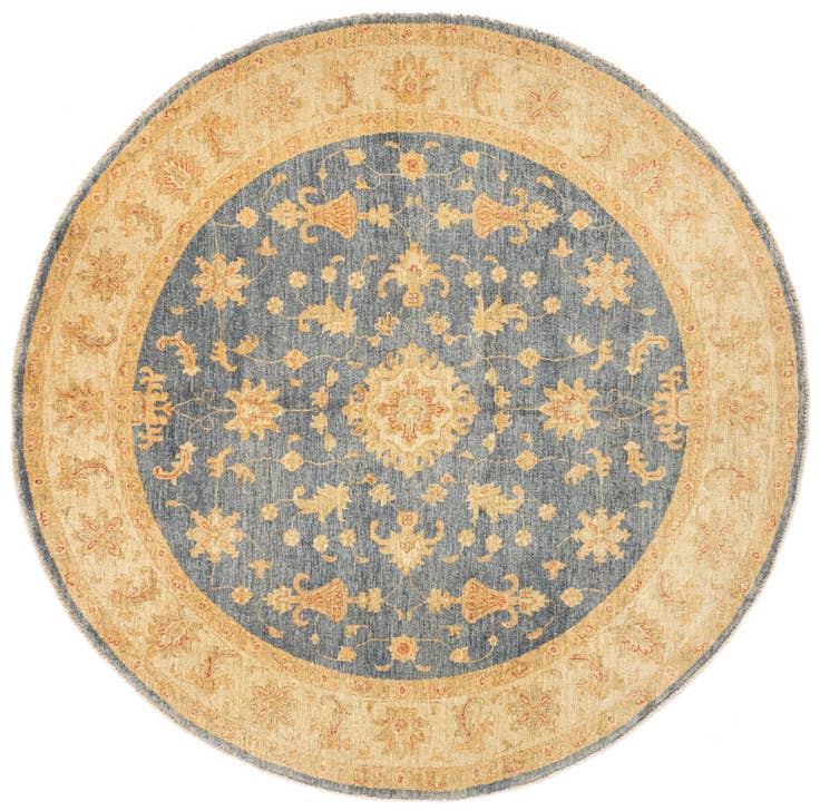 Detail image of 6' 7 x 6' 7 Kaizar Wool Round Rug