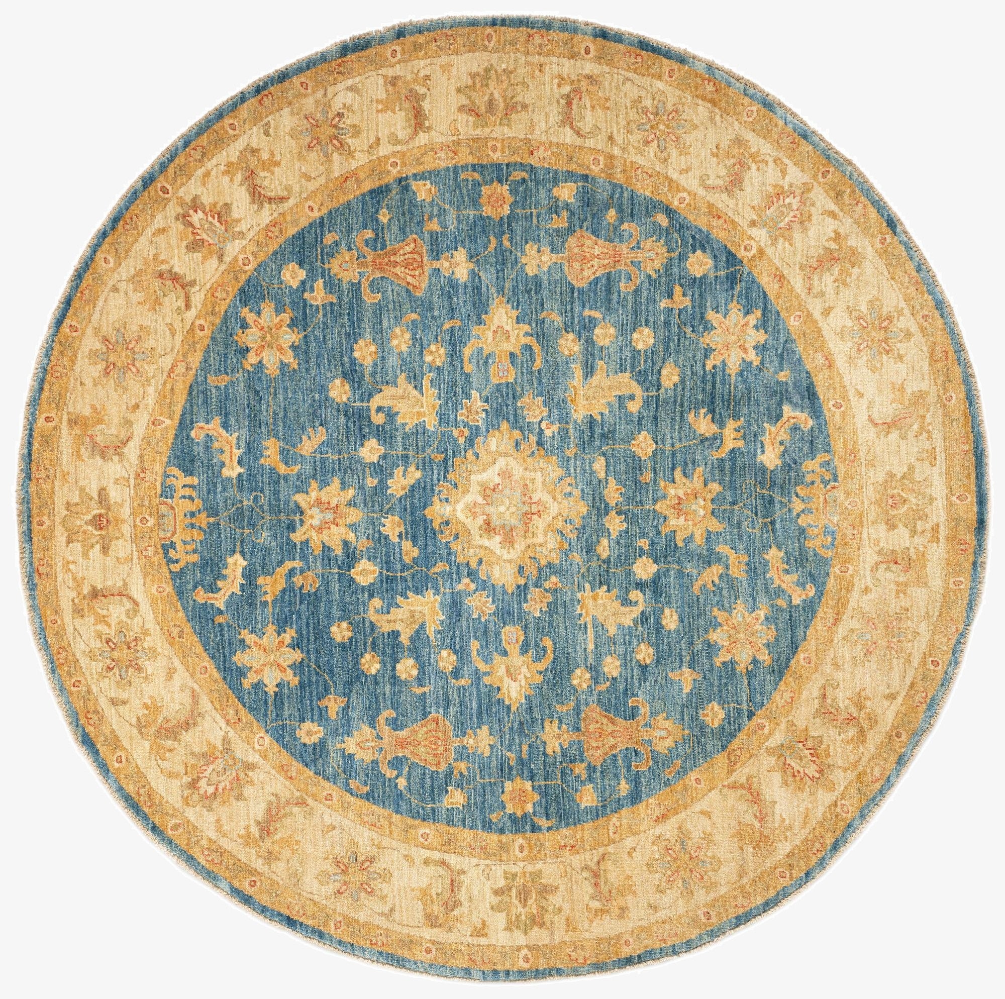 6' 7 x 6' 8 Kaizar Wool Round Rug