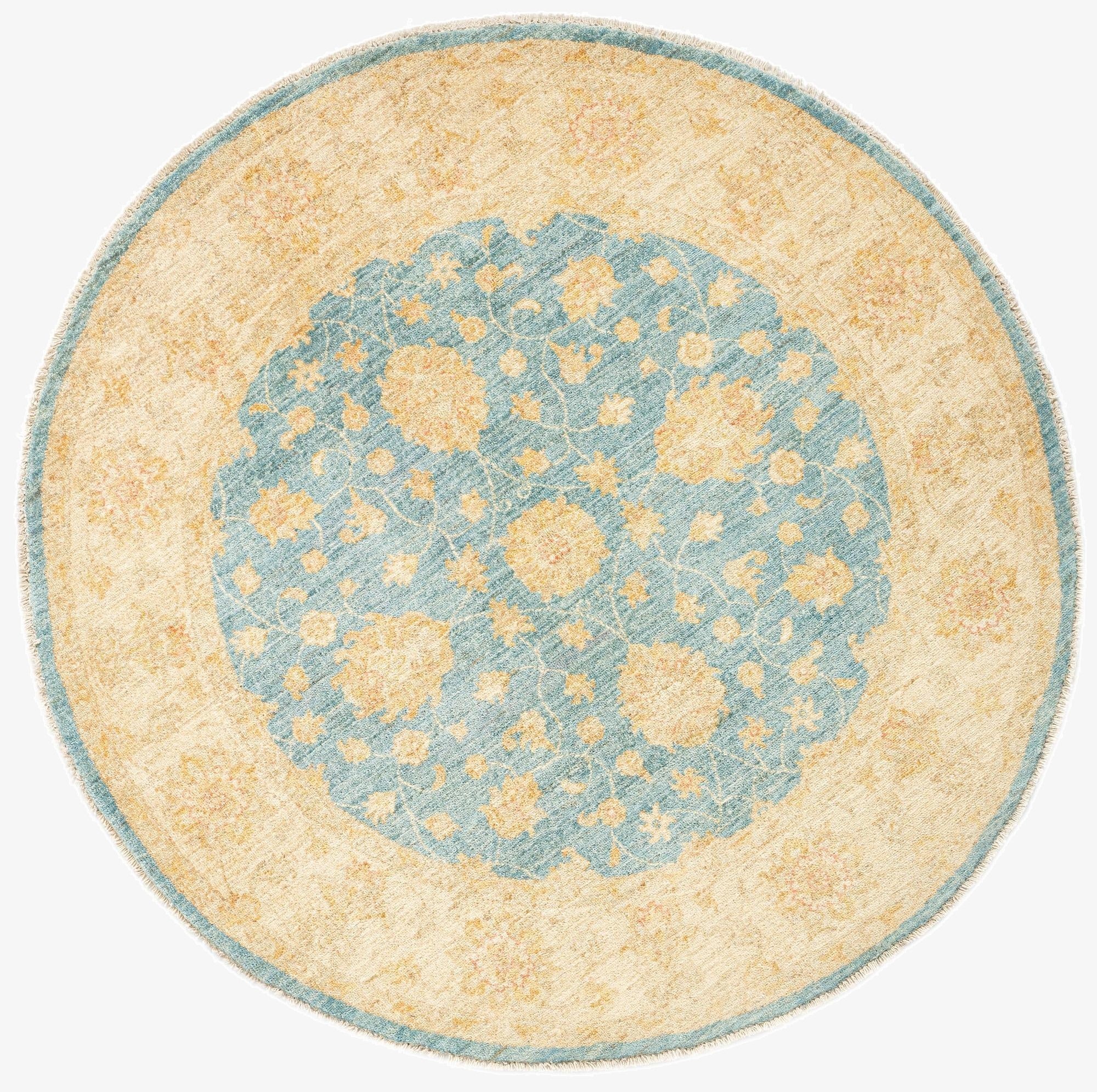 4' 11 x 4' 11 Kaizar Wool Round Rug