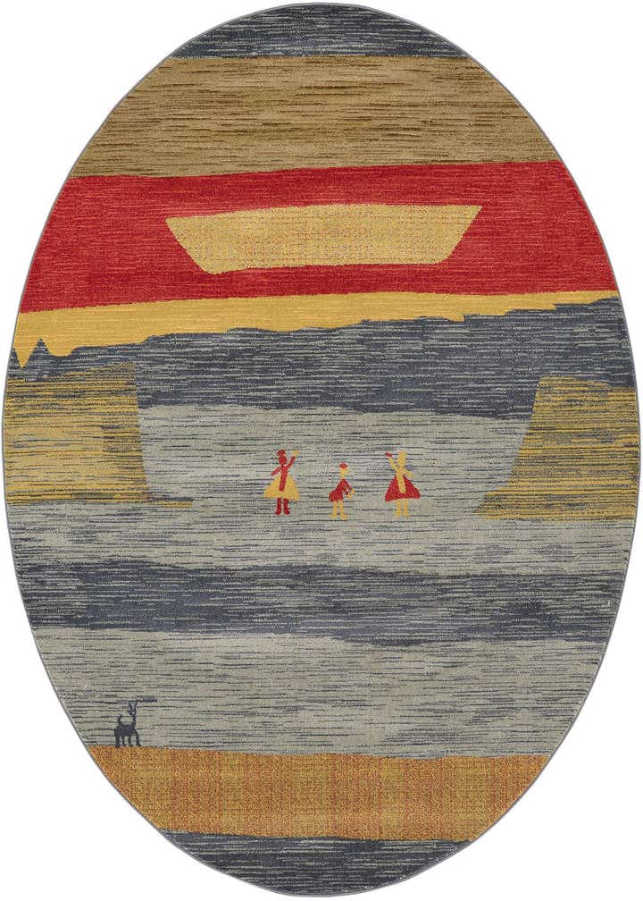 8' x 8' Kashkuli Gabbeh Round Rug