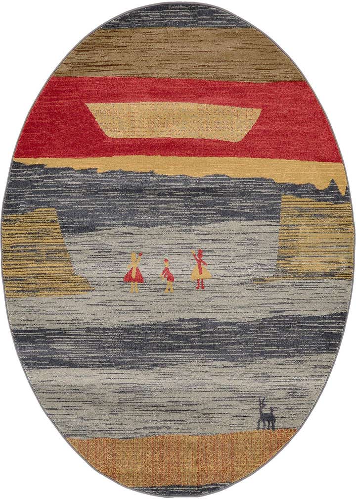 6' x 6' Kashkuli Gabbeh Round Rug