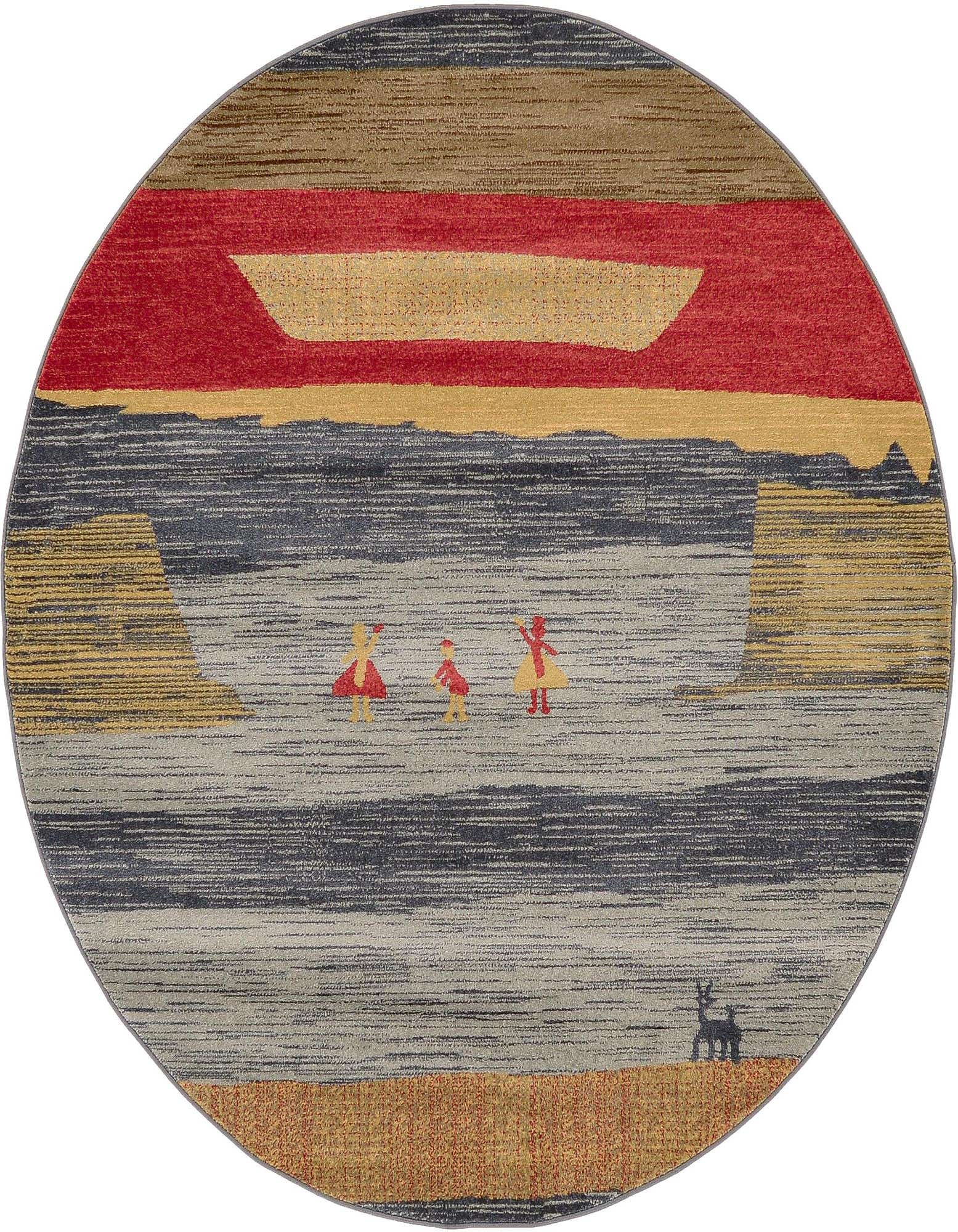 6' x 6' Kashkuli Gabbeh Round Rug