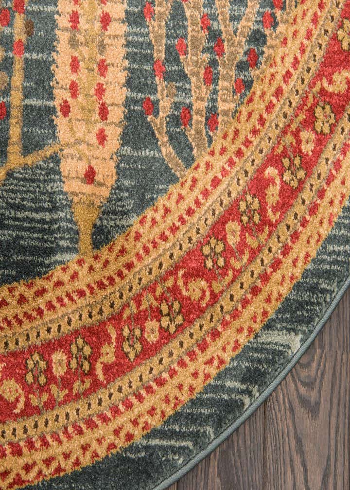 3' 3 x 3' 3 Kashkuli Gabbeh Round Rug