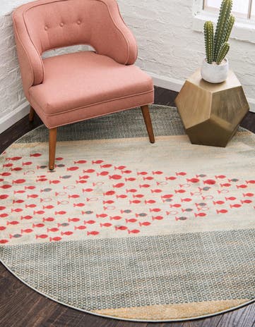 3' x 3' Kashkuli Gabbeh Round Rug