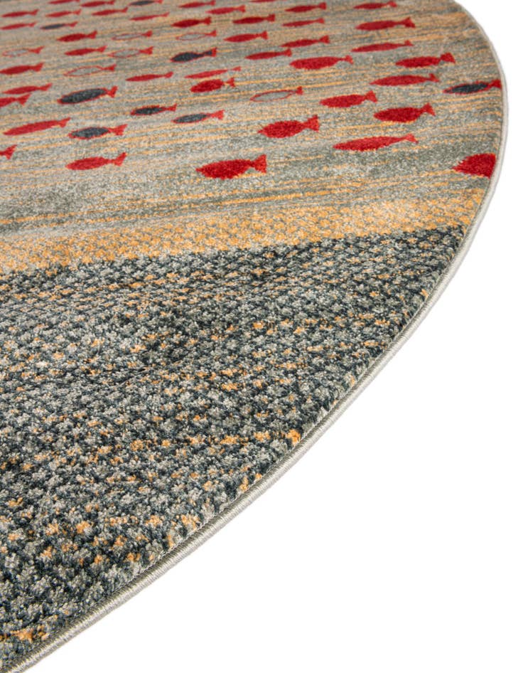 Detail image of 3' x 3' Kashkuli Gabbeh Round Rug