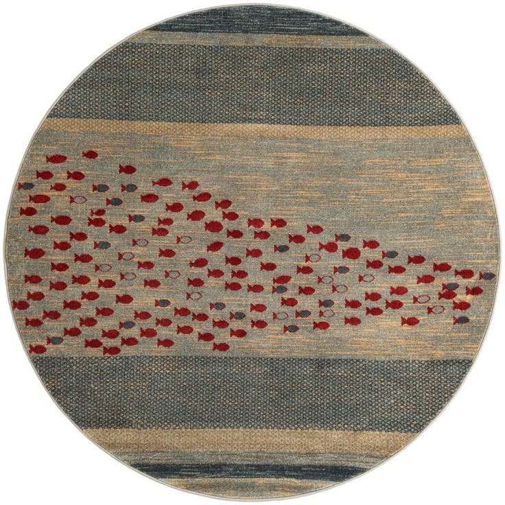 Detail image of 6' x 6' Kashkuli Gabbeh Round Rug