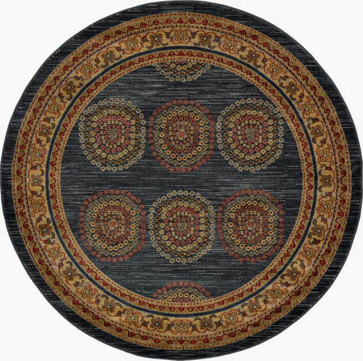 6' x 6' Kashkuli Gabbeh Round Rug