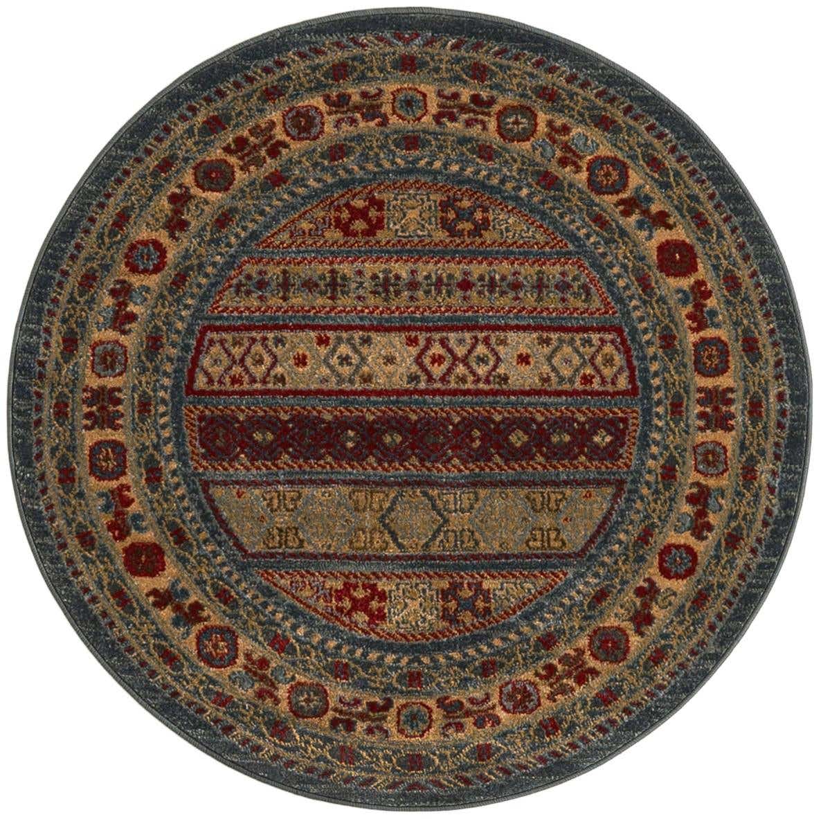 3' x 3' Kashkuli Gabbeh Round Rug