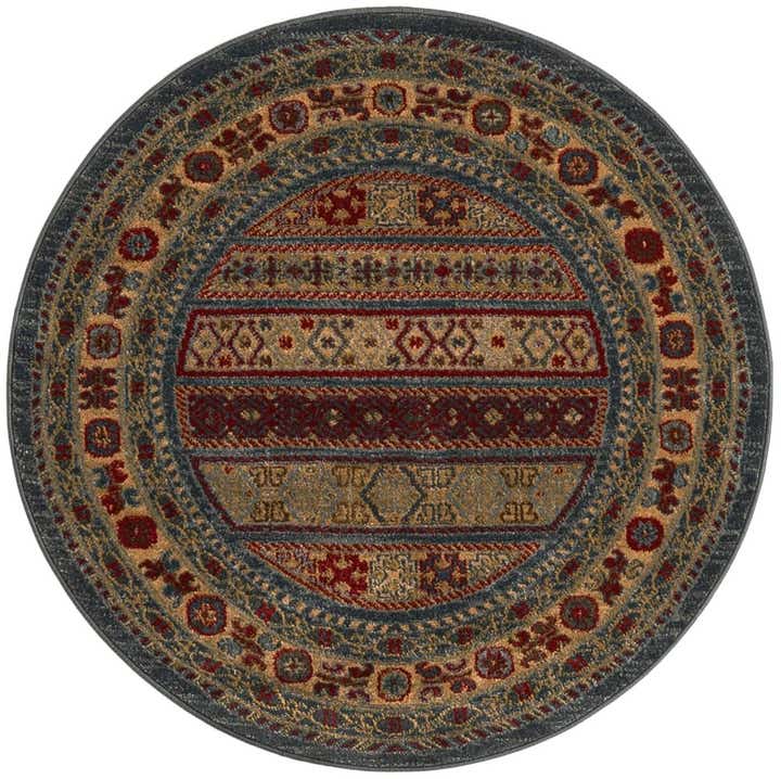3' x 3' Kashkuli Gabbeh Round Rug