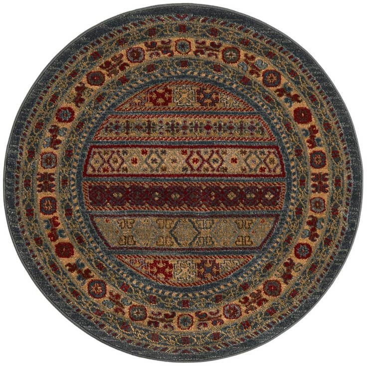 Detail image of 3' x 3' Kashkuli Gabbeh Round Rug