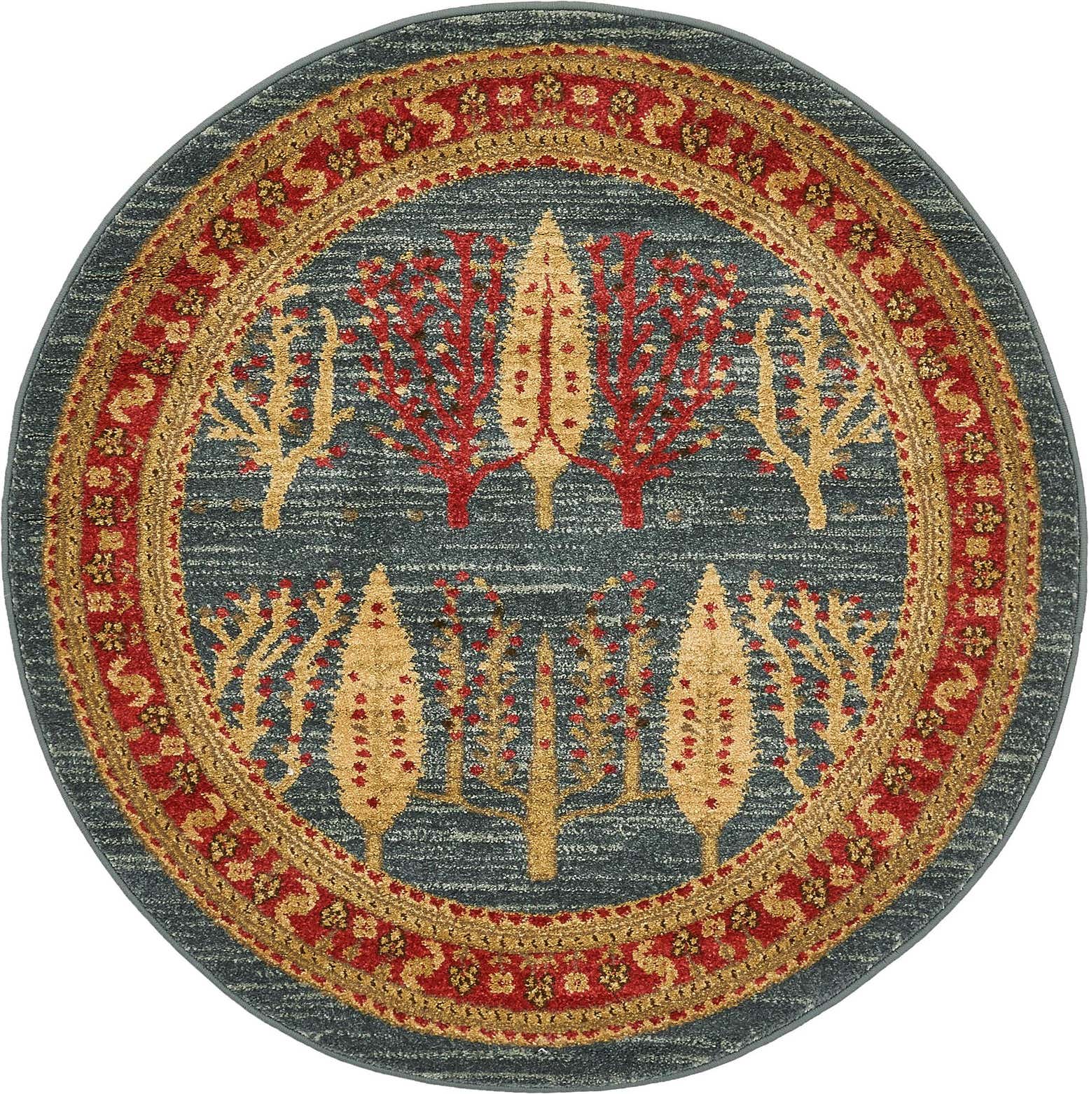 100cm x 100cm Kashkuli Gabbeh Round Rug