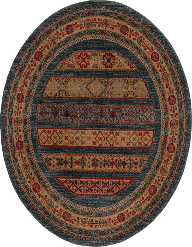 Detail image of 5' x 5' Kashkuli Gabbeh Round Rug