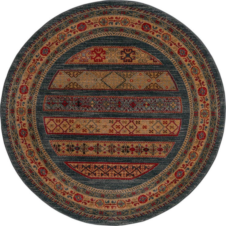 Detail image of 5' x 5' Kashkuli Gabbeh Round Rug