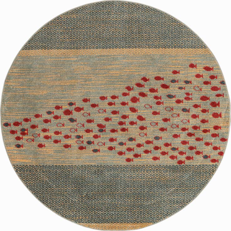 Detail image of 5' x 5' Kashkuli Gabbeh Round Rug