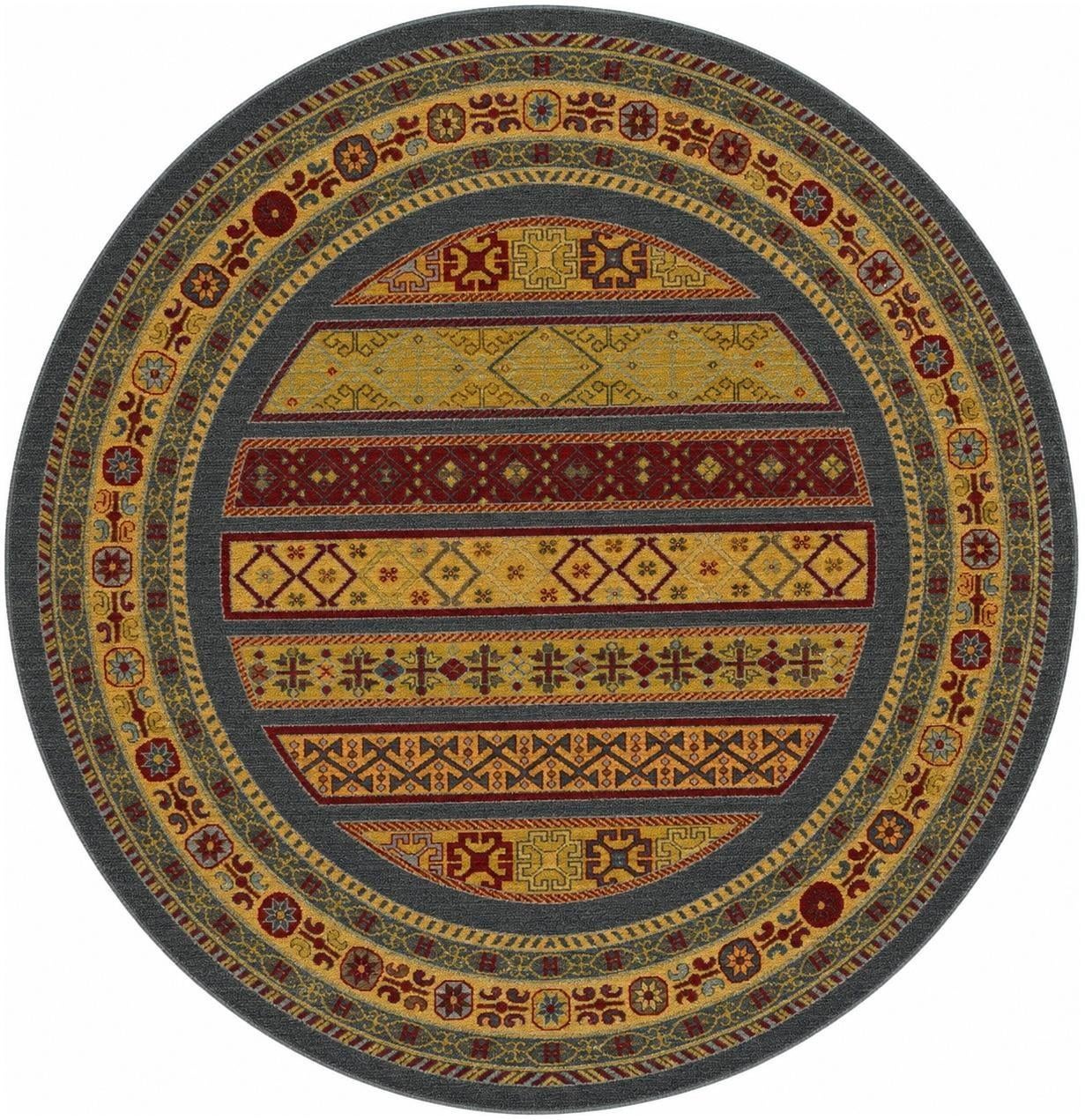 6' 1 x 6' 1 Kashkuli Gabbeh Round Rug