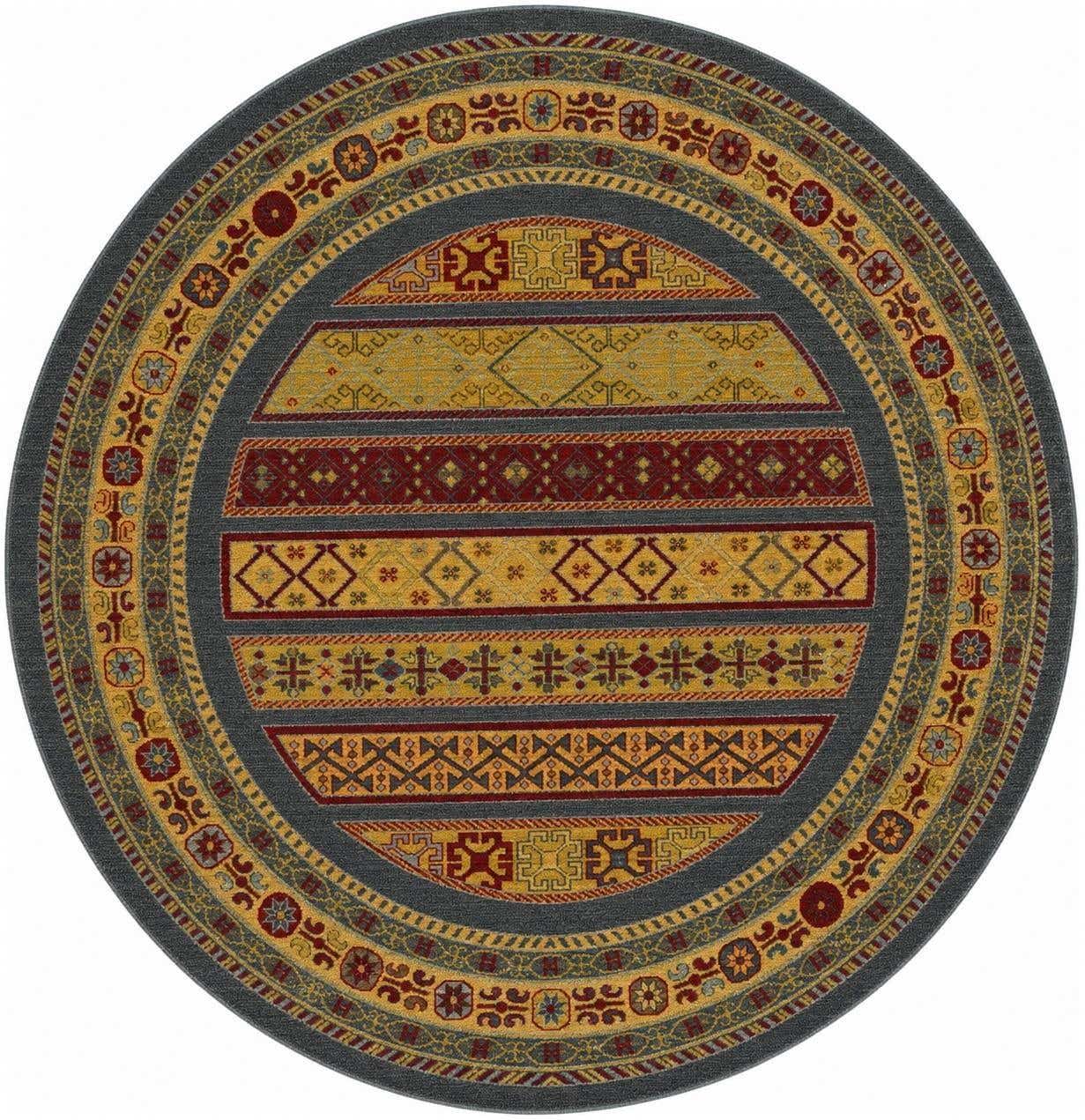 6' 1 x 6' 1 Kashkuli Gabbeh Round Rug