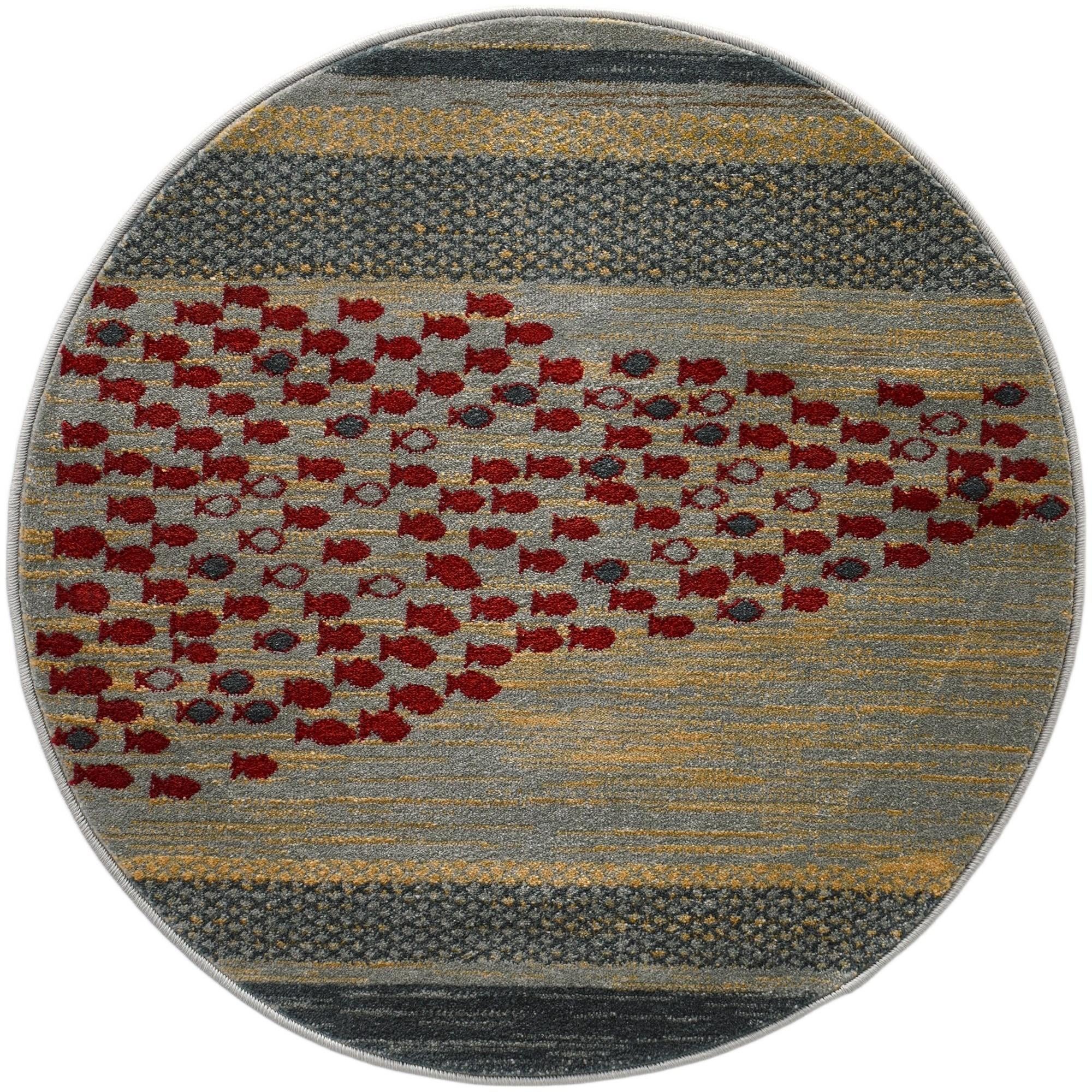 3' 1 x 3' 1 Kashkuli Gabbeh Round Rug