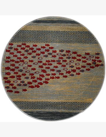 3' 1 x 3' 1 Kashkuli Gabbeh Round Rug