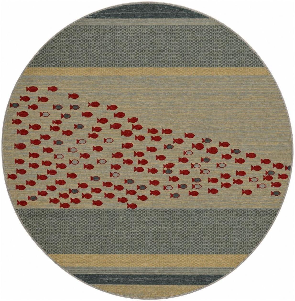 6' 1 x 6' 1 Kashkuli Gabbeh Round Rug