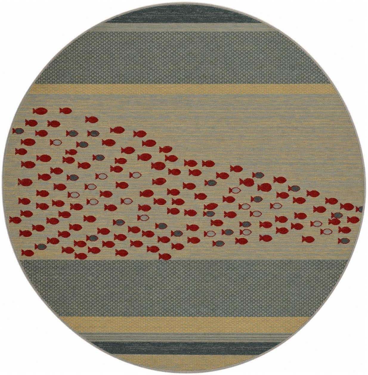 6' 1 x 6' 1 Kashkuli Gabbeh Round Rug