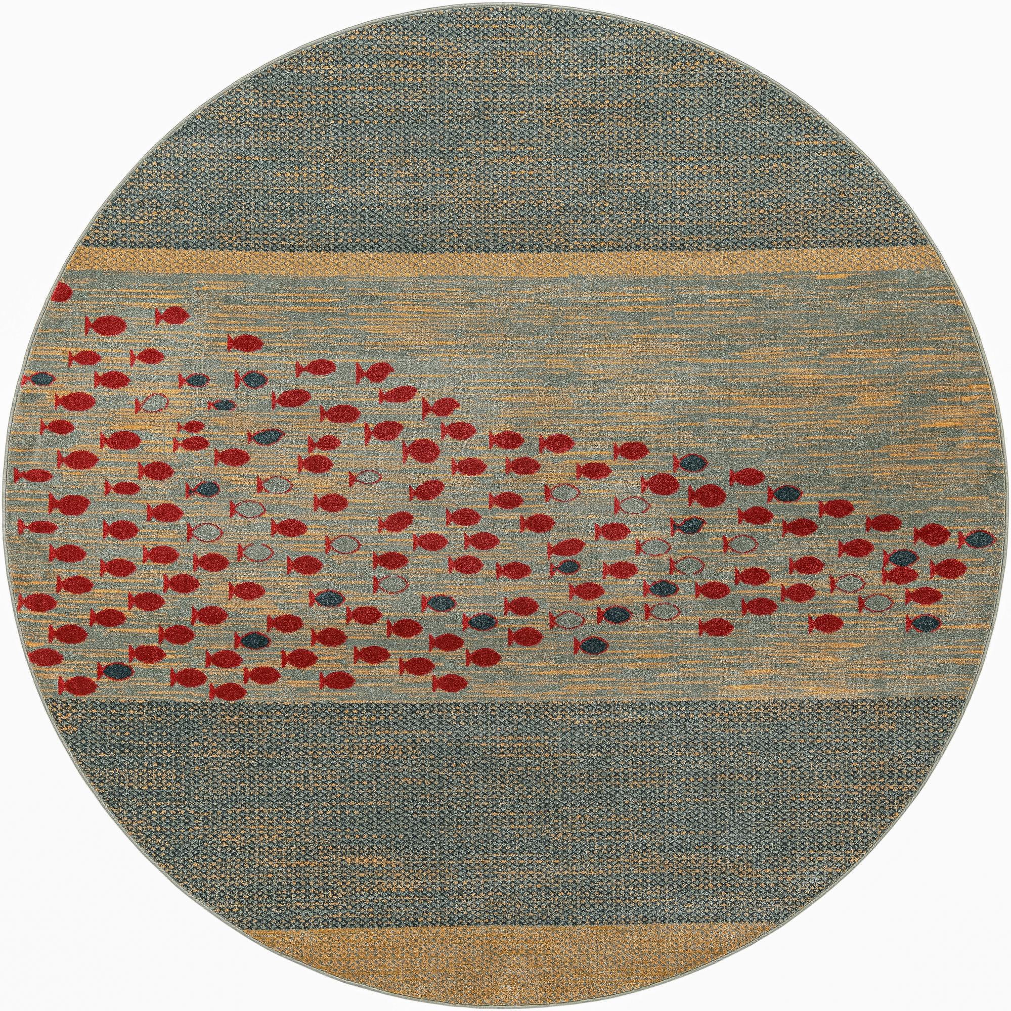 7' 10 x 7' 10 Kashkuli Gabbeh Round Rug