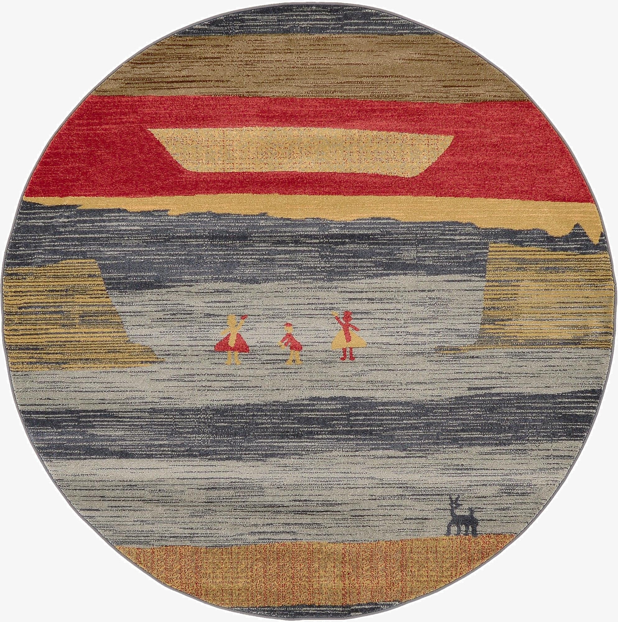 Primary image 6' x 6' Kashkuli Gabbeh Round Rug