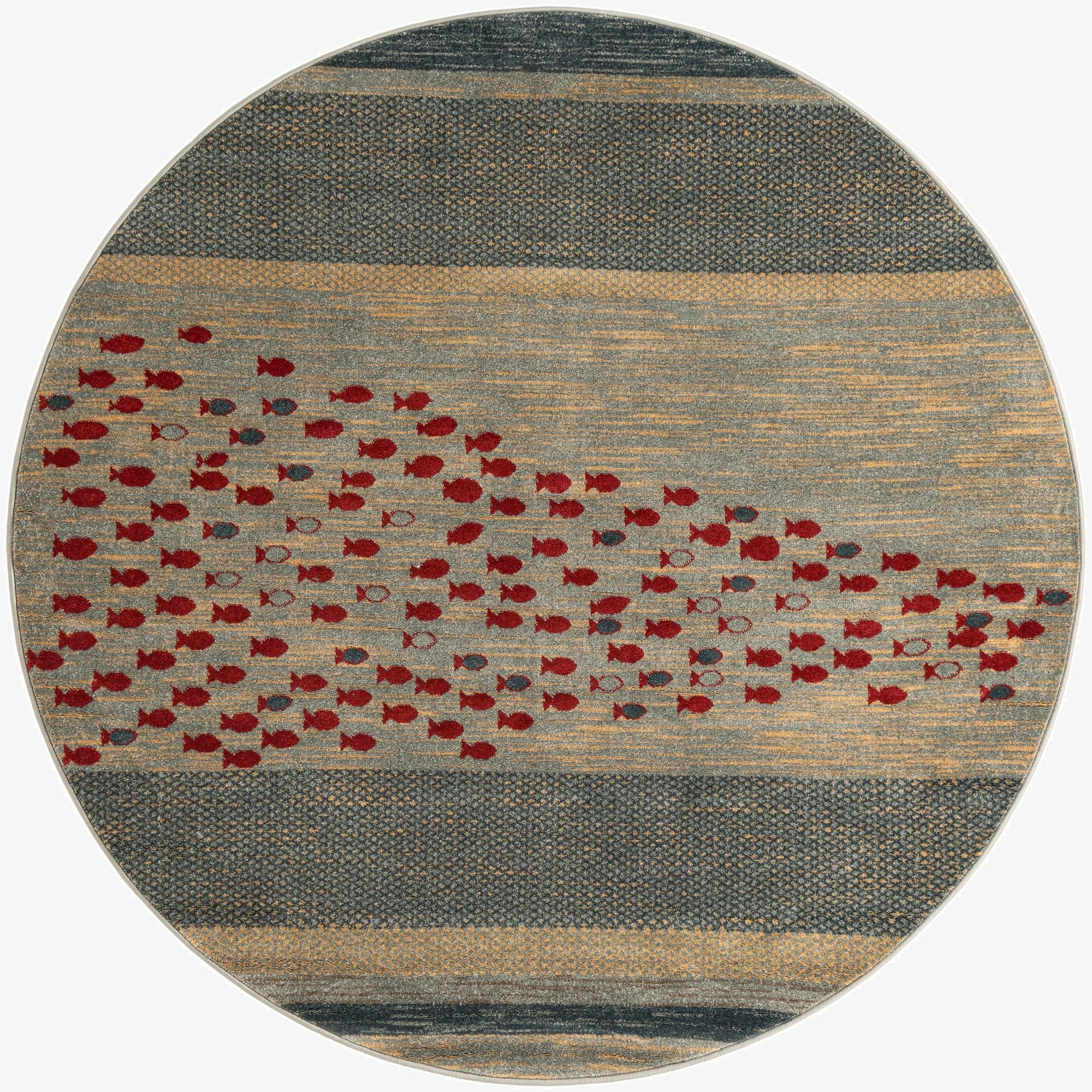 6' x 6' Kashkuli Gabbeh Round Rug