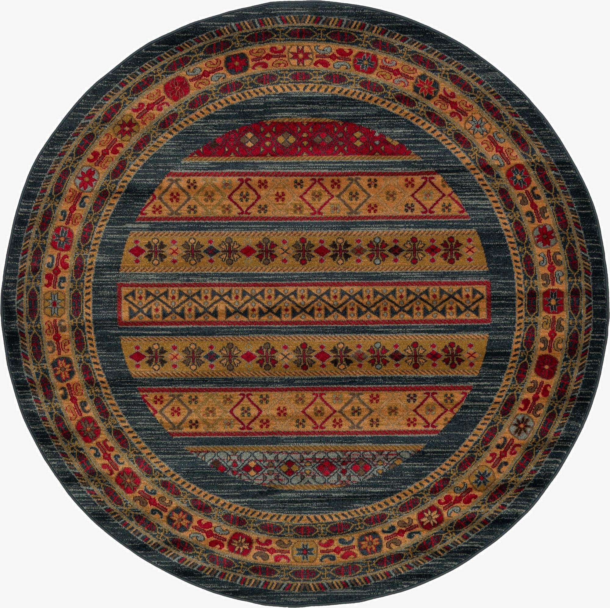 Primary image 6' x 6' Kashkuli Gabbeh Round Rug