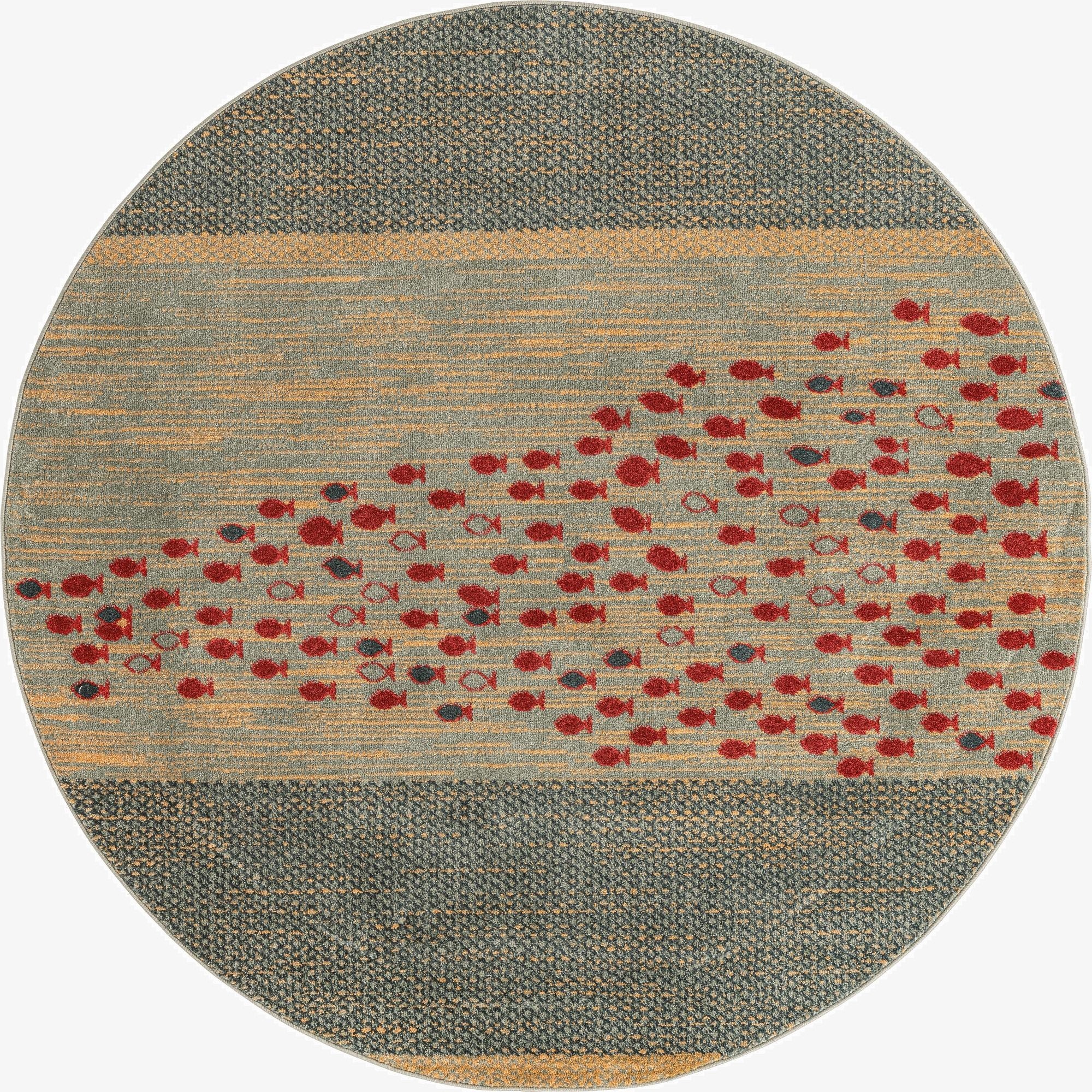 5' x 5' Kashkuli Gabbeh Round Rug