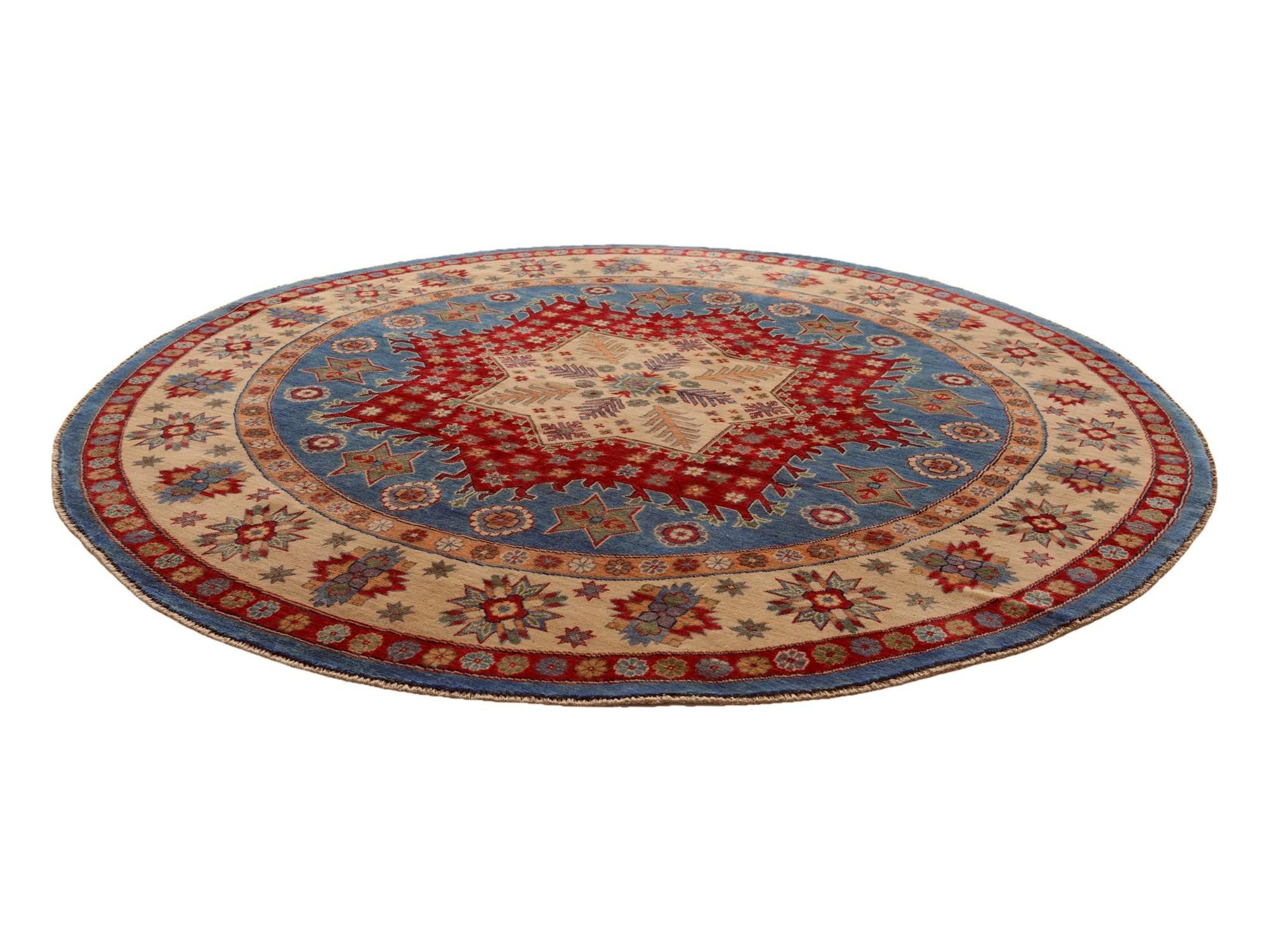 8' 3 x 8' 5 Hand Knotted Kazak Round Rug