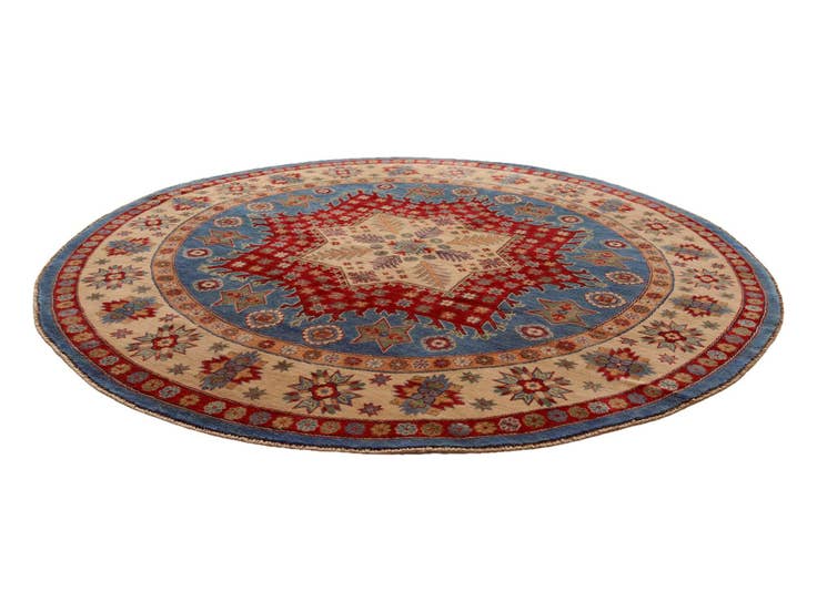 Detail image of 8' 3 x 8' 5 Hand Knotted Kazak Round Rug