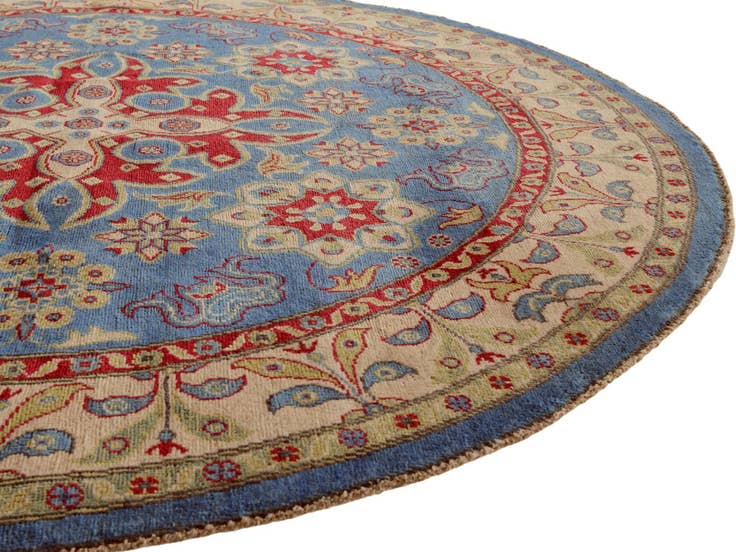 Detail image of 6' 7 x 6' 7 Hand Knotted Kazak Round Rug