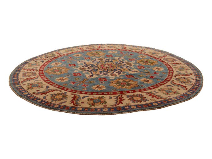 Detail image of 8' x 8' 1 Hand Knotted Kazak Round Rug