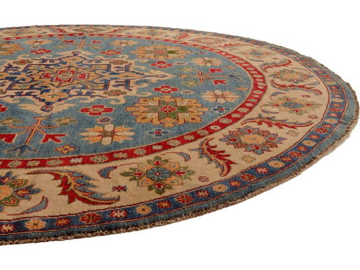 Detail image of 8' x 8' 1 Hand Knotted Kazak Round Rug