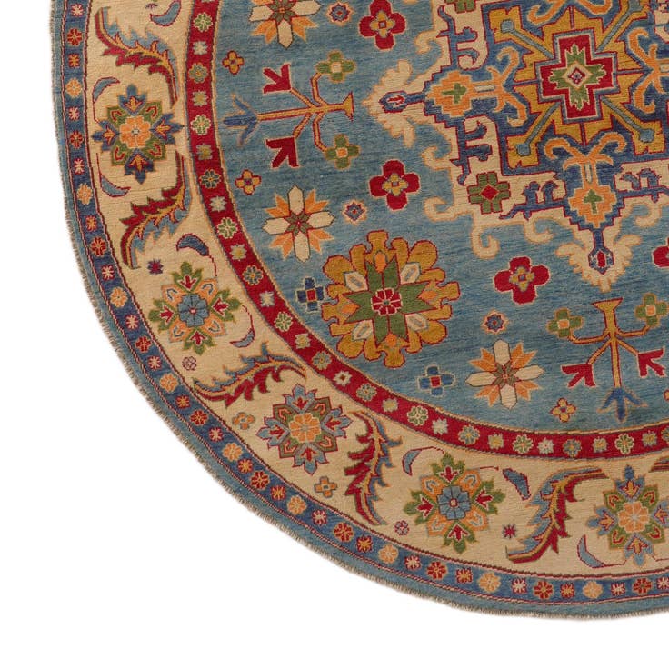 Detail image of 8' x 8' 1 Hand Knotted Kazak Round Rug