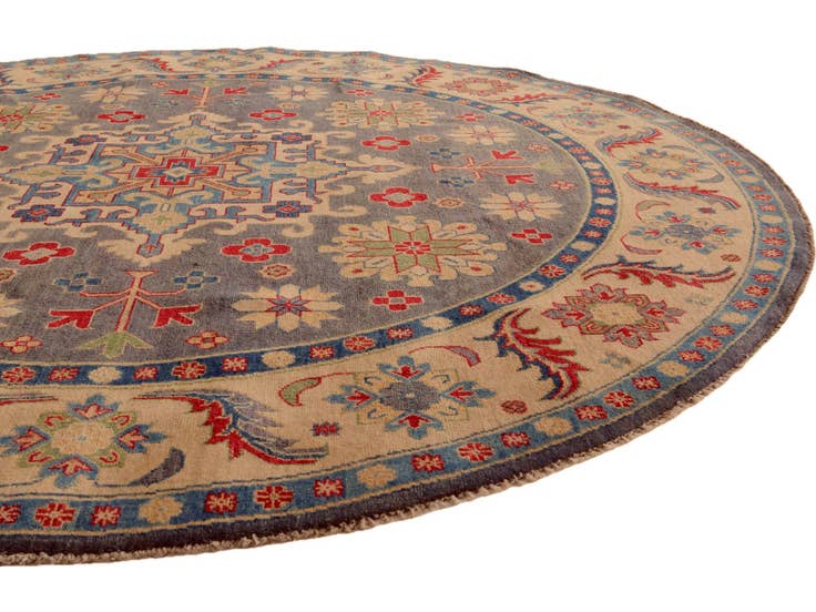 Detail image of 8' 3 x 8' 3 Hand Knotted Kazak Round Rug