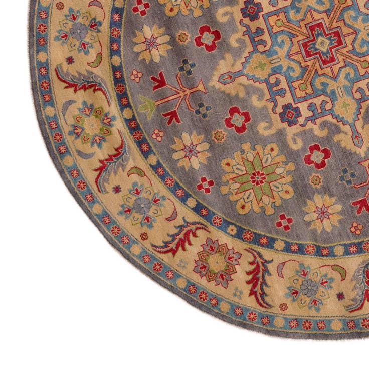 Detail image of 8' 3 x 8' 3 Hand Knotted Kazak Round Rug