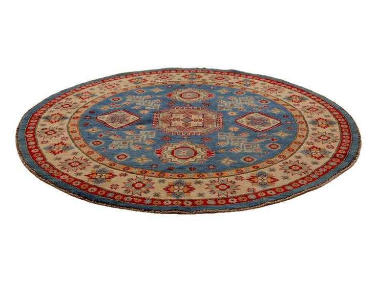 Detail image of 6' 3 x 6' 3 Hand Knotted Kazak Round Rug