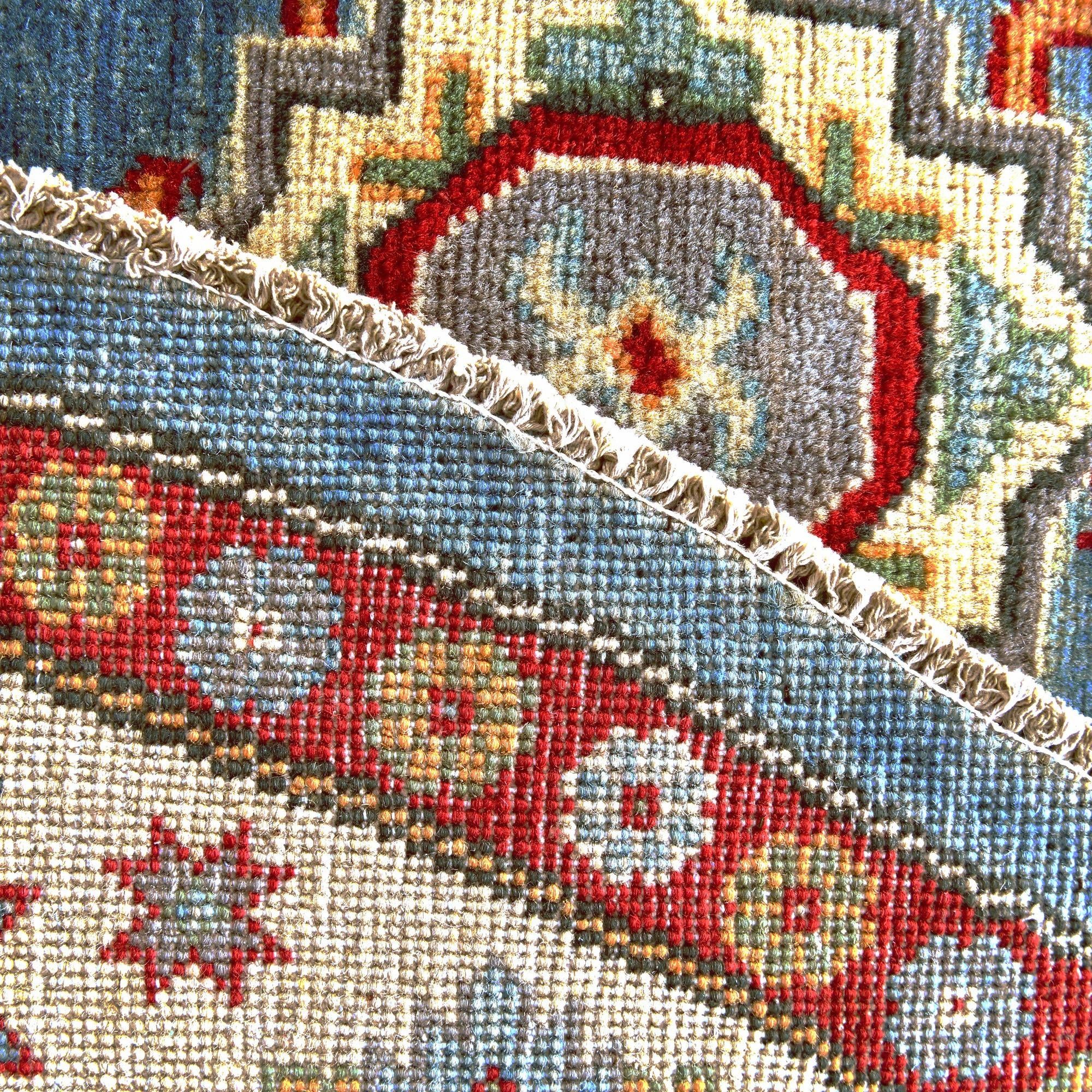 6' 3 x 6' 3 Hand Knotted Kazak Round Rug