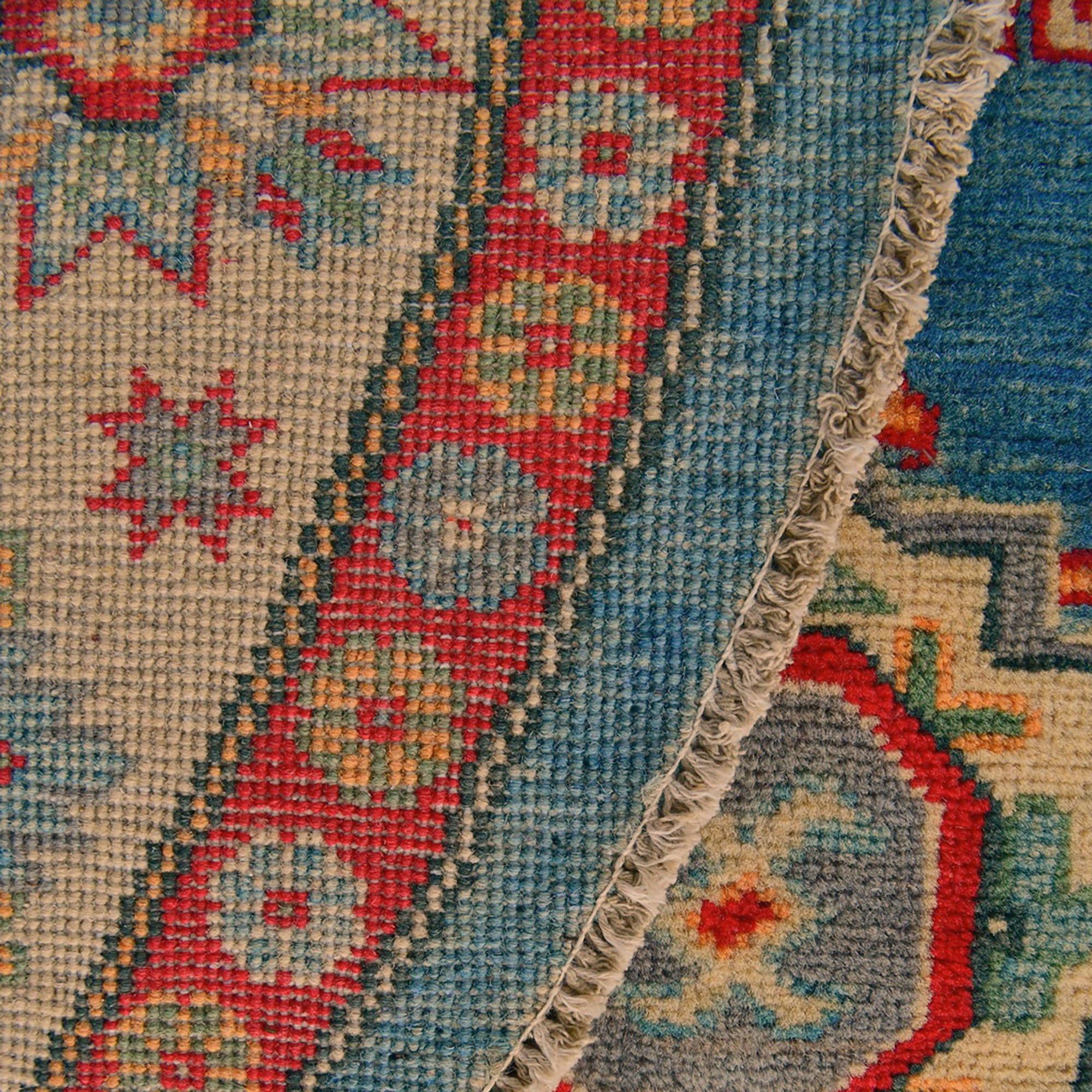 Detail image 12 of 12: 6' 3 x 6' 3 Hand Knotted Kazak Round Rug