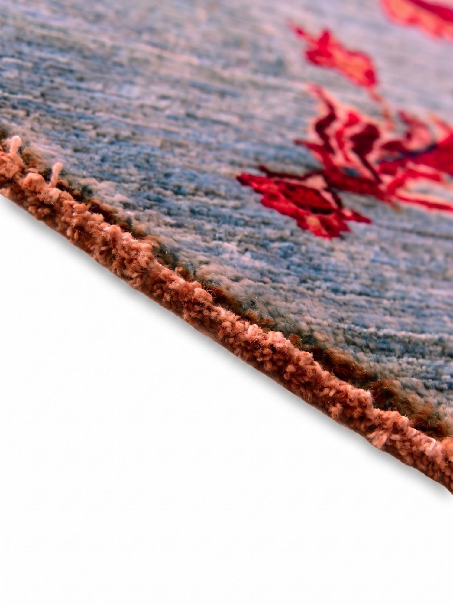 Detail image 8 of 12: 5' 10 x 5' 10 Hand Knotted Kazak Round Rug