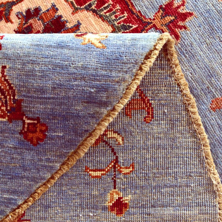 Detail image of 5' 10 x 5' 10 Hand Knotted Kazak Round Rug