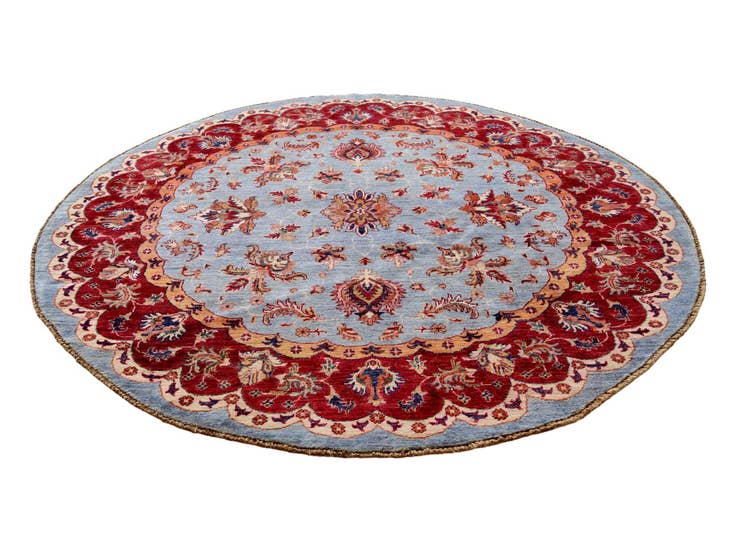 Detail image of 5' 9 x 5' 9 Hand Knotted Kazak Round Rug