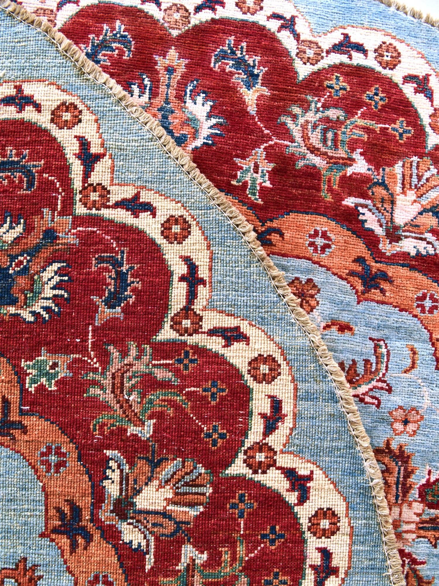 Detail image 12 of 12: 5' 9 x 5' 9 Hand Knotted Kazak Round Rug