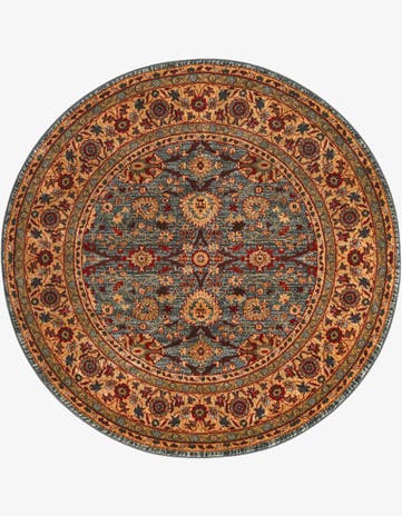 Blue Kensington Round Rug