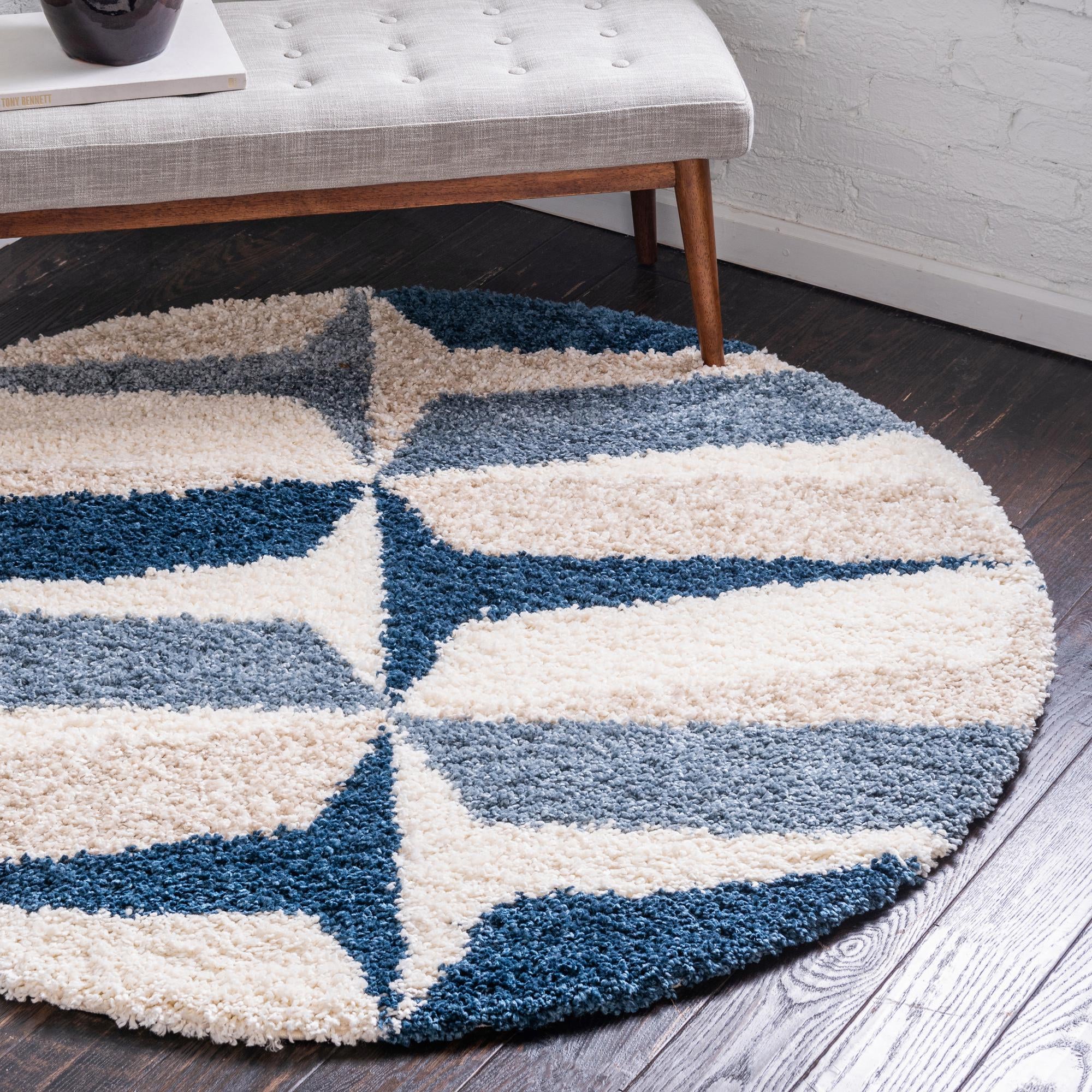 7' x 7' Lagom Shag Round Rug