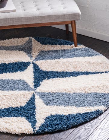 5' 3 x 5' 3 Lagom Shag Round Rug