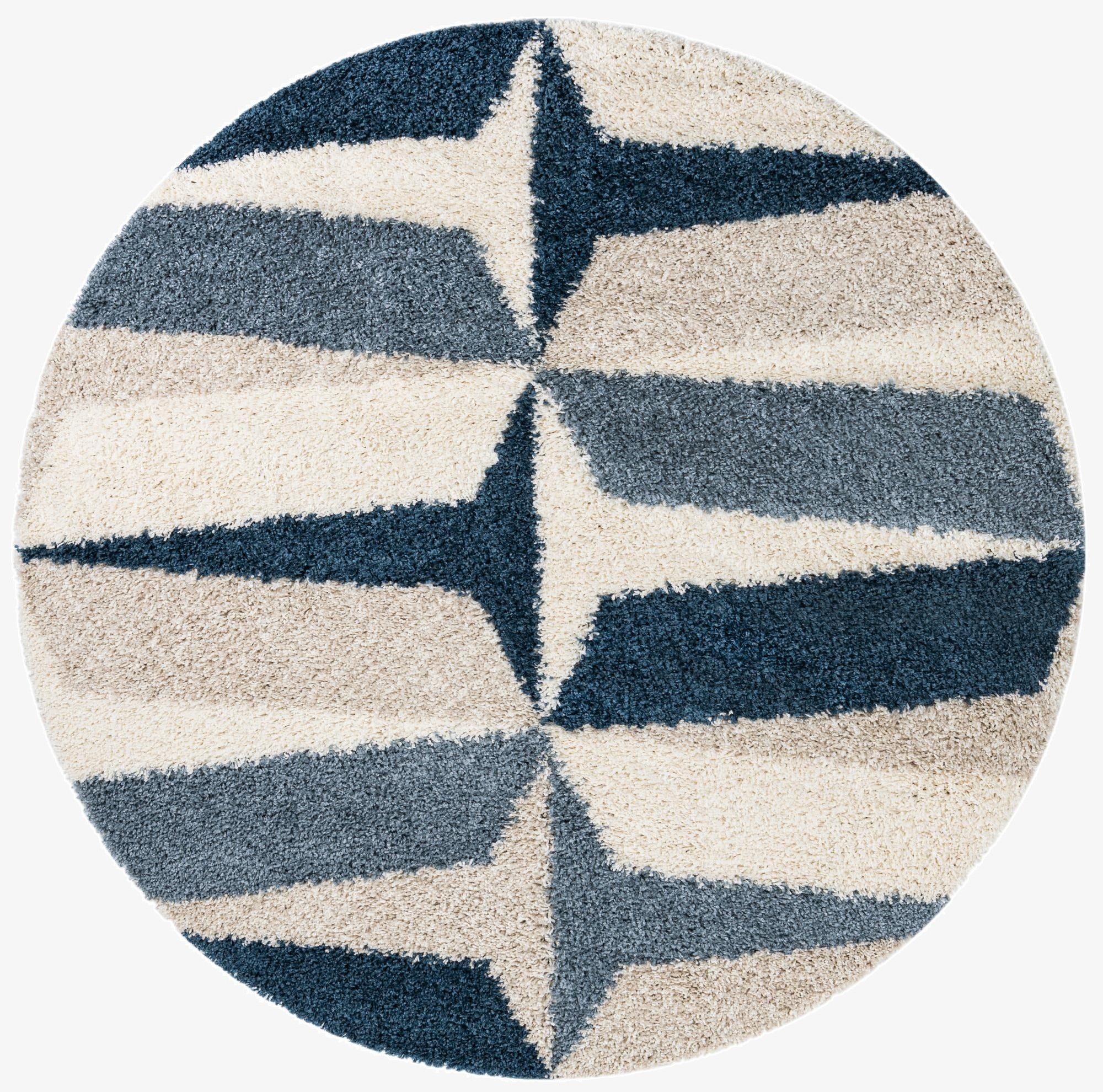 7' x 7' Lagom Shag Round Rug