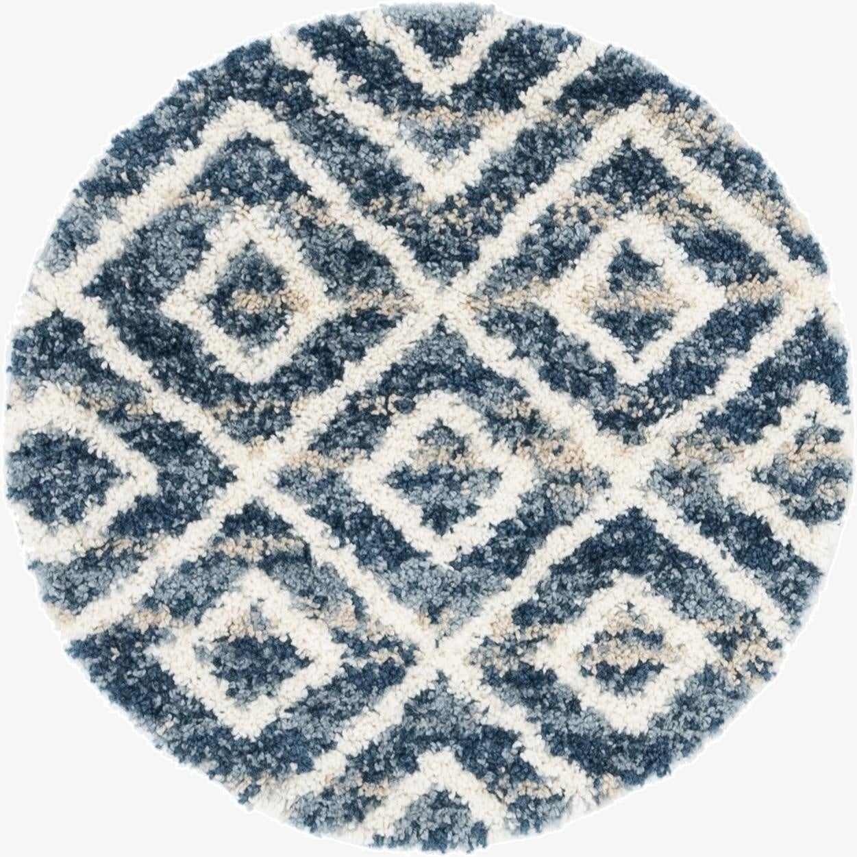 3' 3 x 3' 3 Lagom Shag Round Rug